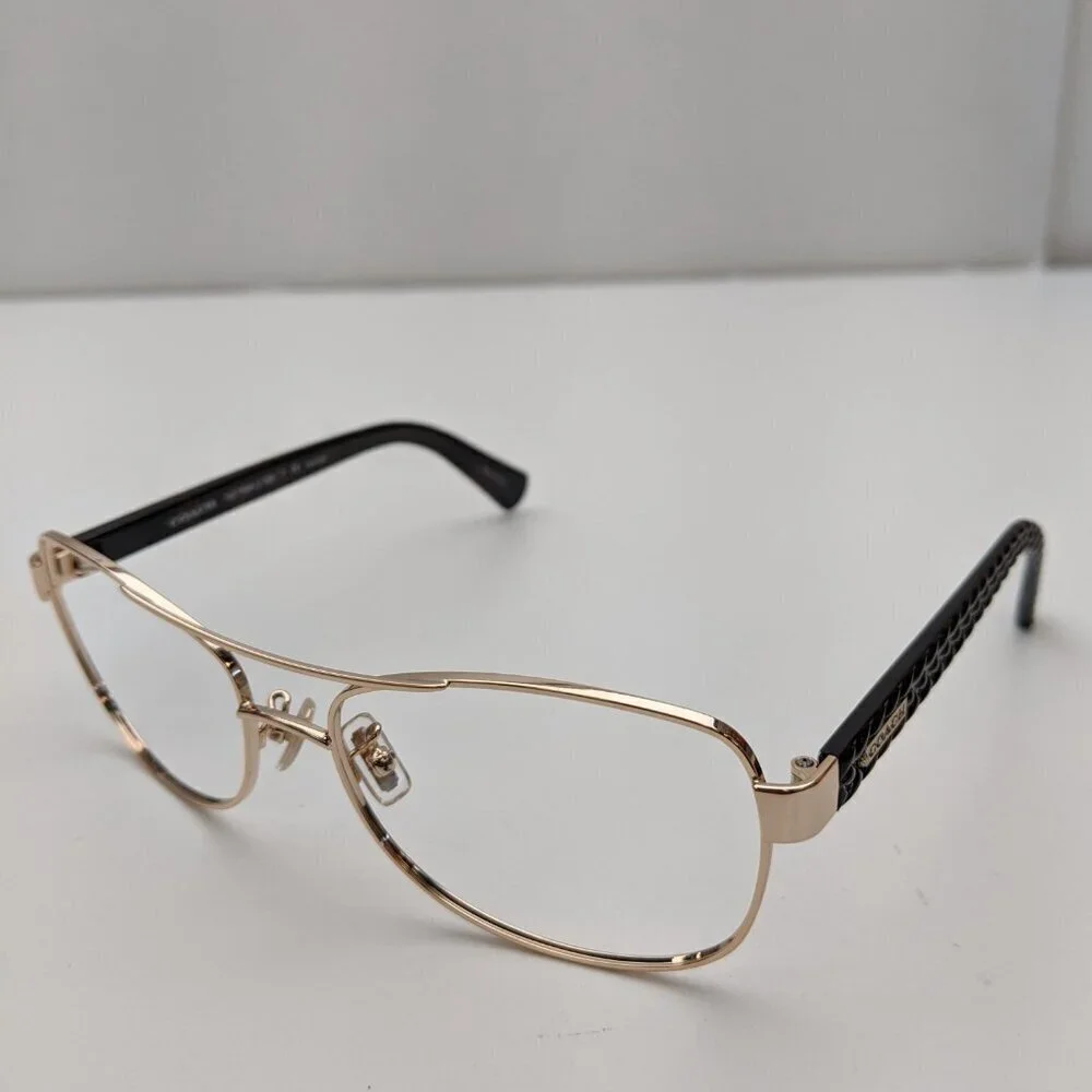🕶️Frame only! Coach L129 HC7054-9209/T5 Aviator Sunglasses 56/16-135 /JLE718🕶️